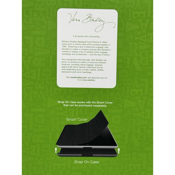 Vera Bradley Snap On Case for iPad 2 & 3~PROVENÇAL-Original Pkg~NWT $48 - Picture 5 of 7